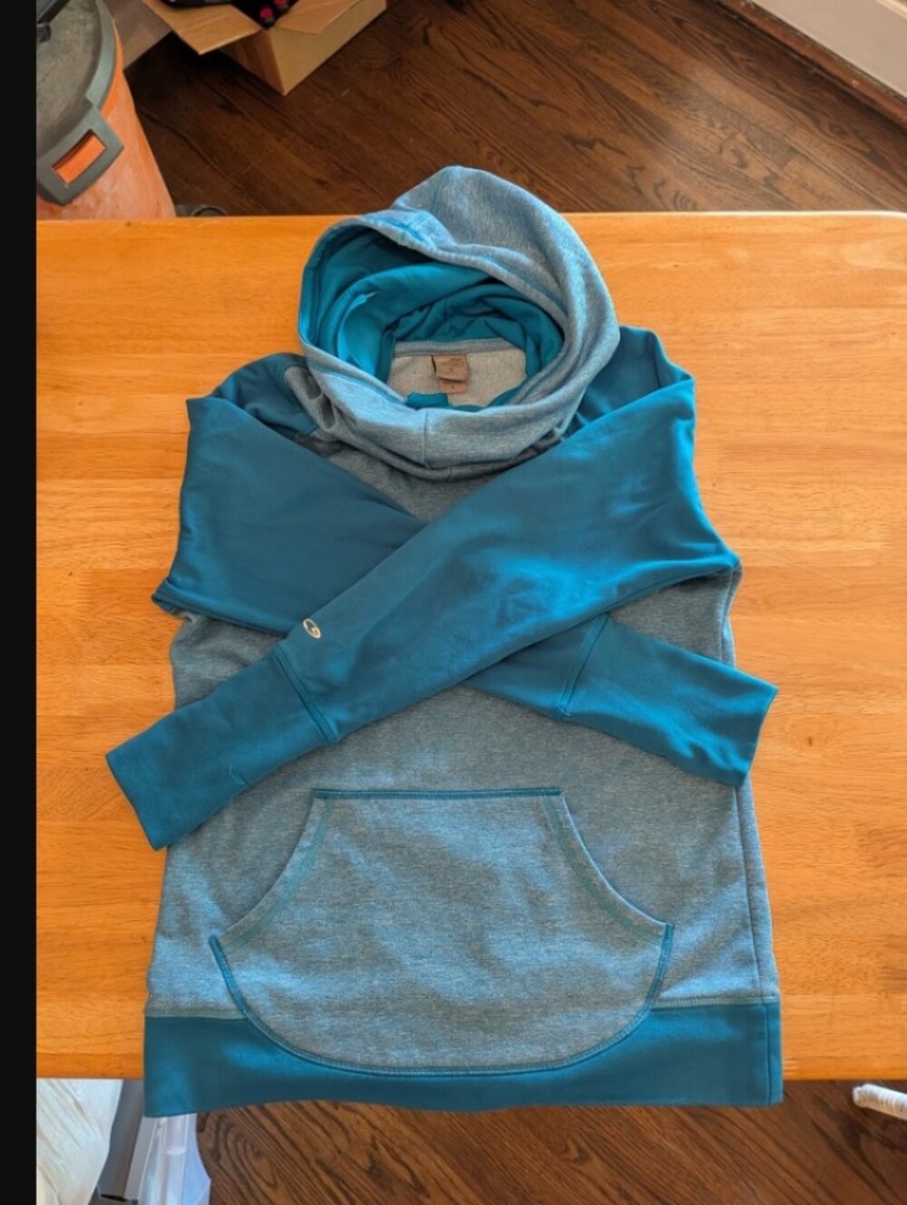 Champion Turquoise Blue Hooded Sweatshirt